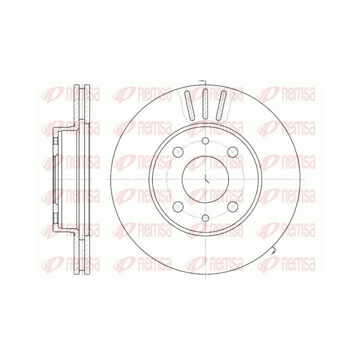 Stabdžių diskas REMSA 6107.10