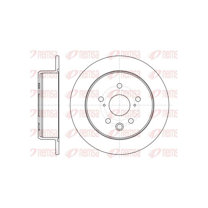 Stabdžių diskas REMSA 61075.00