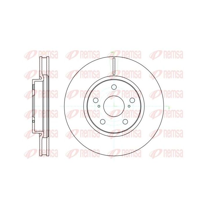 Stabdžių diskas REMSA 61076.10