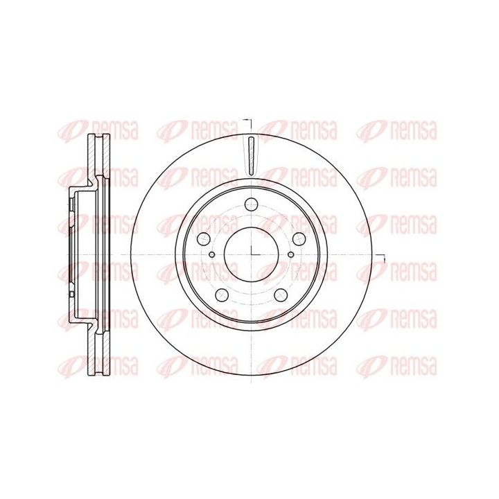 Stabdžių diskas REMSA 61077.10