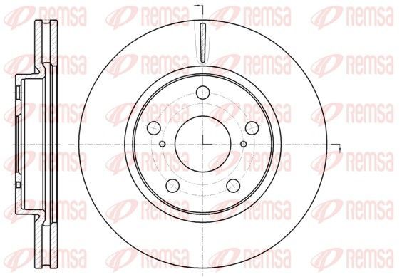 Stabdžių diskas REMSA 61077.10