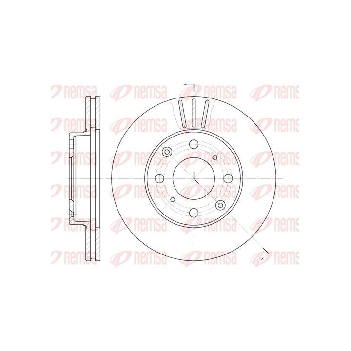 Stabdžių diskas REMSA 6108.10