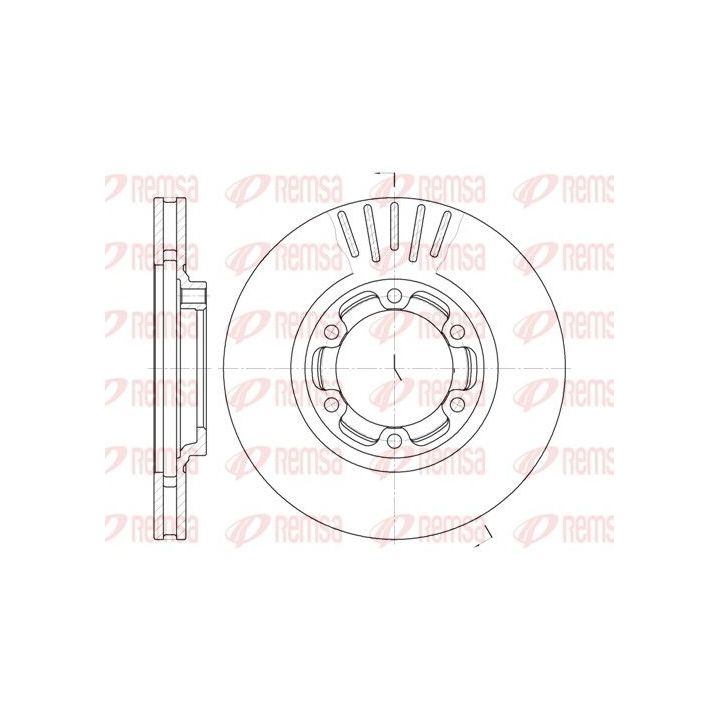 Stabdžių diskas REMSA 61083.10