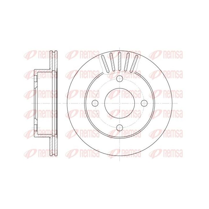 Stabdžių diskas REMSA 61085.10
