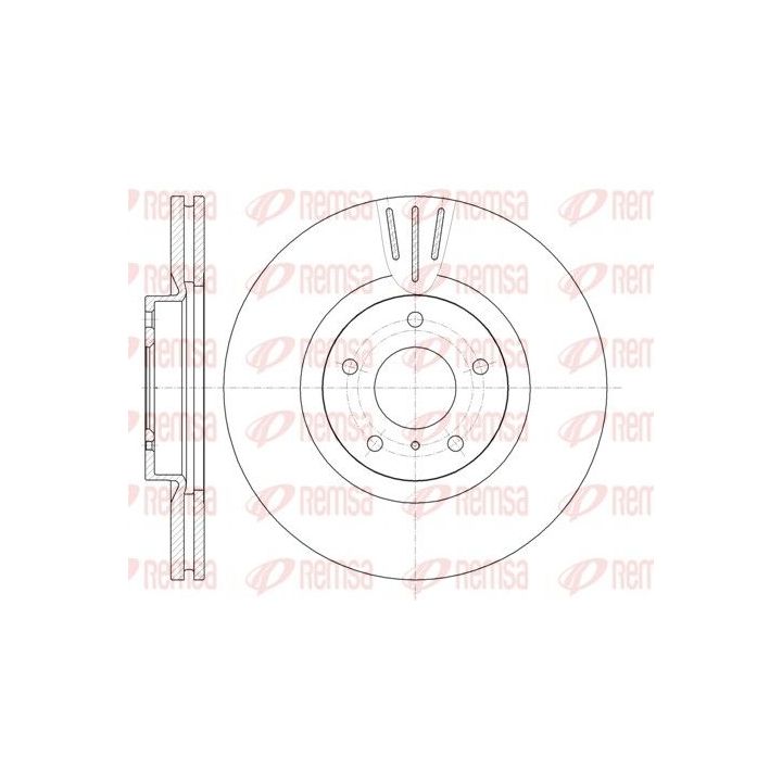 Stabdžių diskas REMSA 61086.10