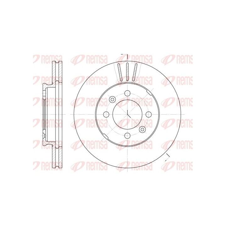 Stabdžių diskas REMSA 6109.10