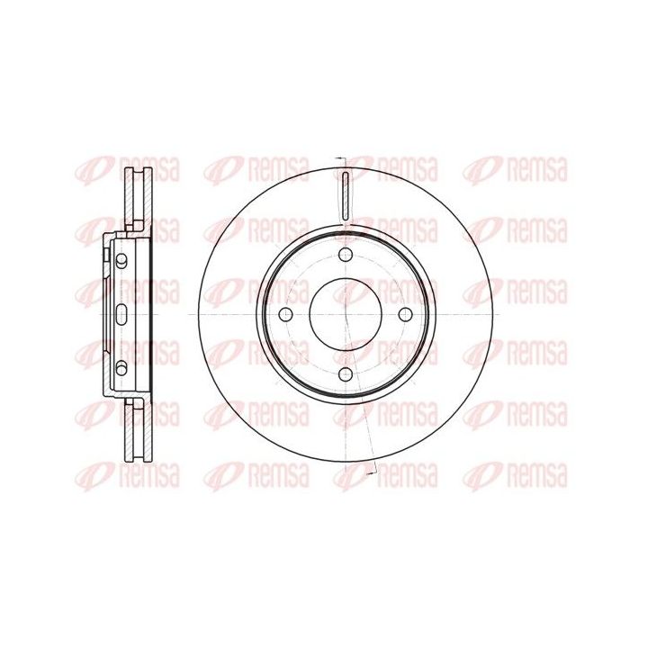 Stabdžių diskas REMSA 61097.10