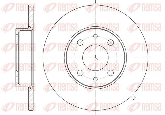 Stabdžių diskas REMSA 6110.01