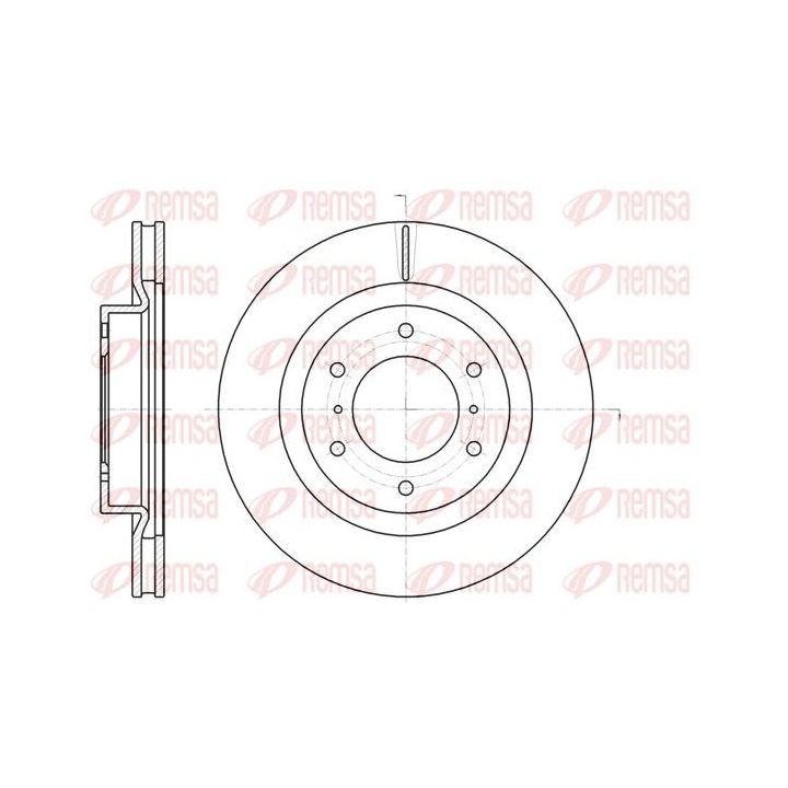 Stabdžių diskas REMSA 61100.10