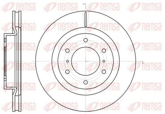 Stabdžių diskas REMSA 61100.10