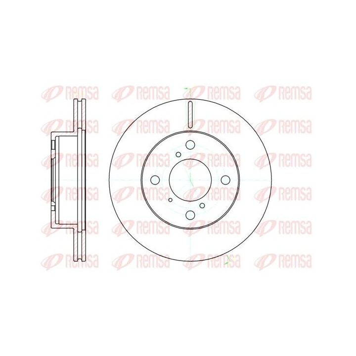 Stabdžių diskas REMSA 61104.10