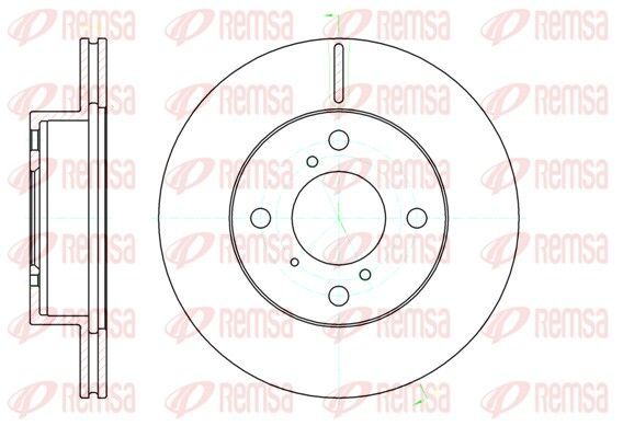 Stabdžių diskas REMSA 61104.10