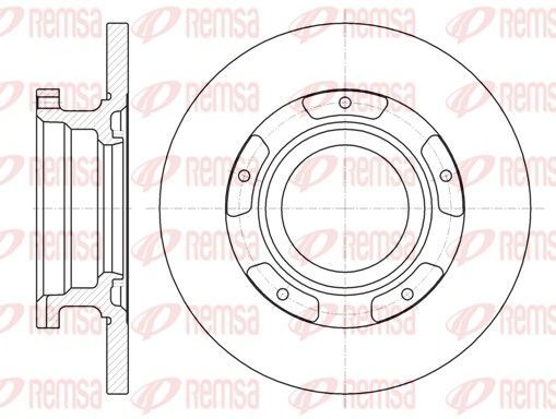 Stabdžių diskas REMSA 61107.00