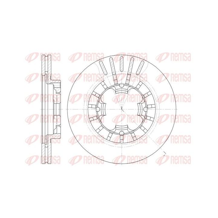 Stabdžių diskas REMSA 61108.10