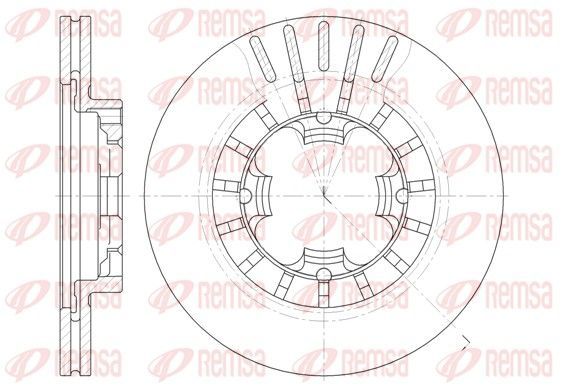Stabdžių diskas REMSA 61108.10