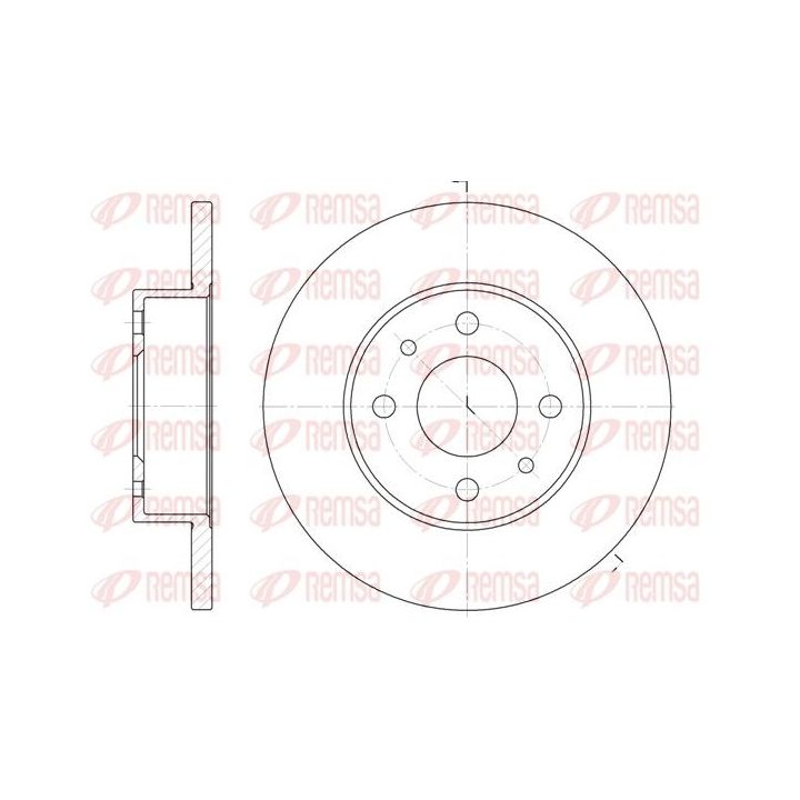 Stabdžių diskas REMSA 6111.00