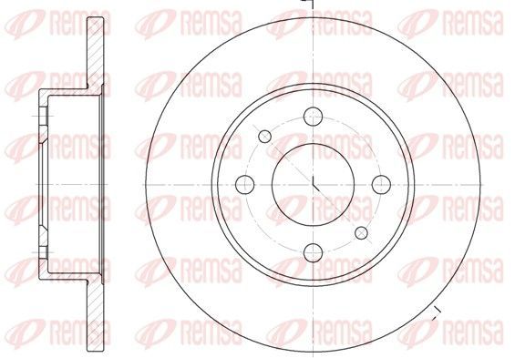 Stabdžių diskas REMSA 6111.00