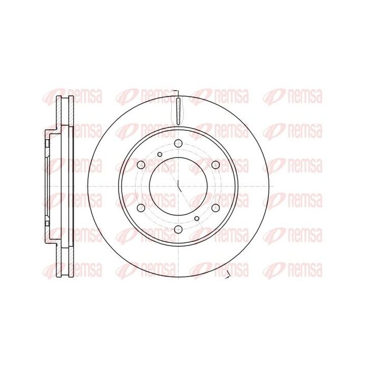Stabdžių diskas REMSA 61118.10