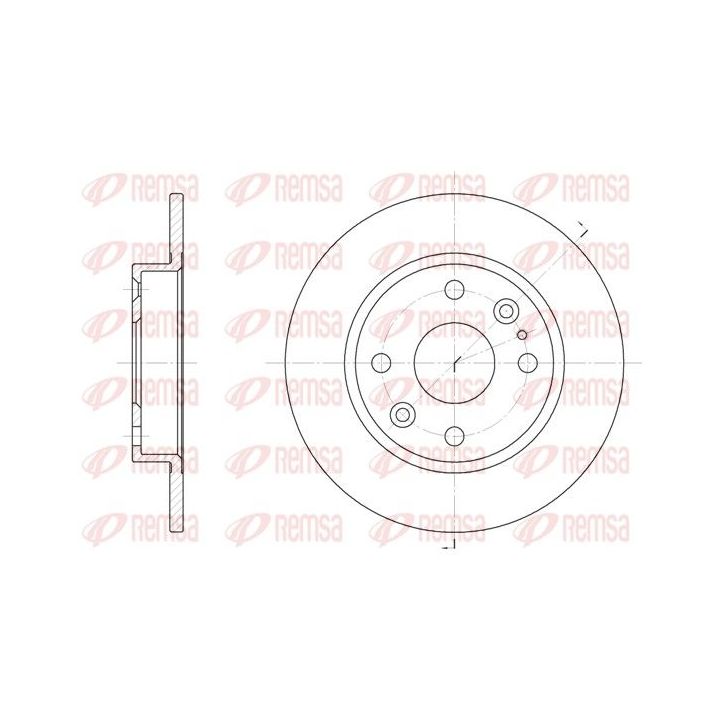 Stabdžių diskas REMSA 61119.00