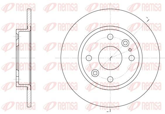 Stabdžių diskas REMSA 61119.00