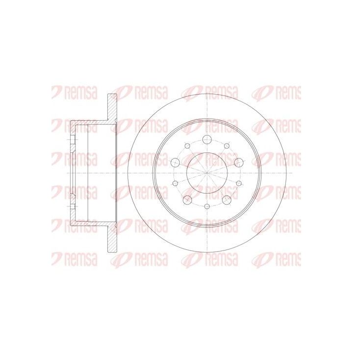 Stabdžių diskas REMSA 61120.00