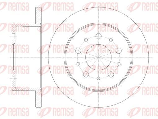 Stabdžių diskas REMSA 61120.00