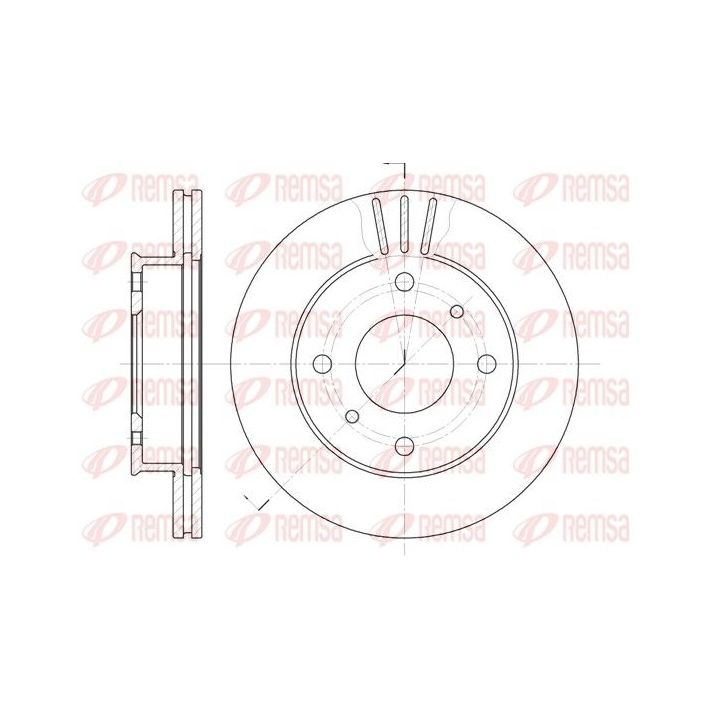 Stabdžių diskas REMSA 6113.10
