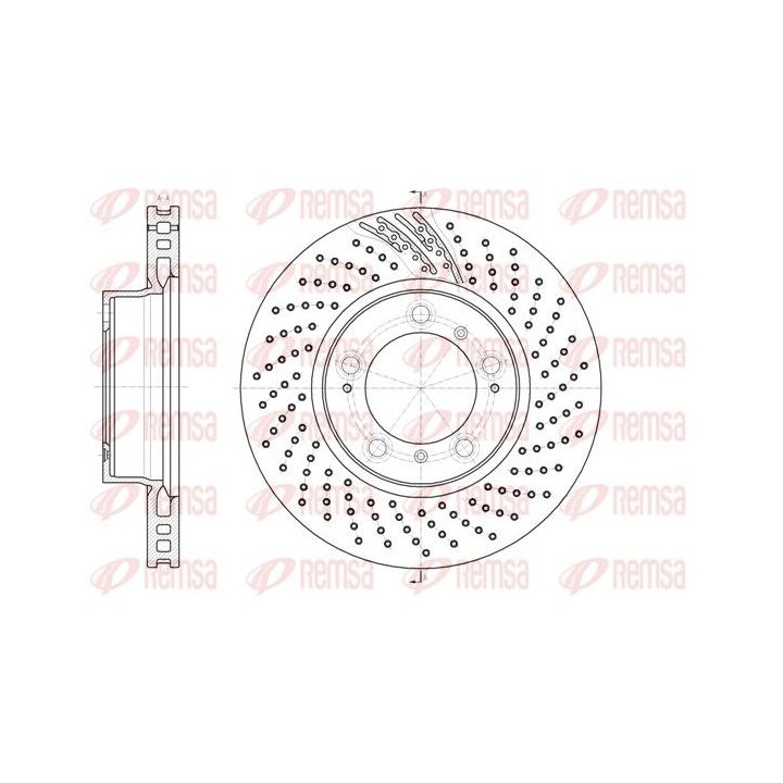 Stabdžių diskas REMSA 61133.11