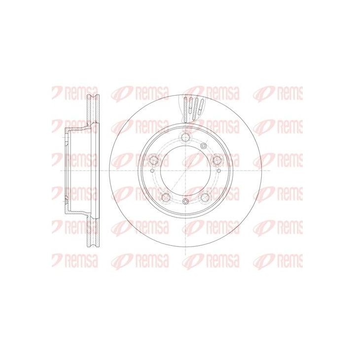 Stabdžių diskas REMSA 61135.10