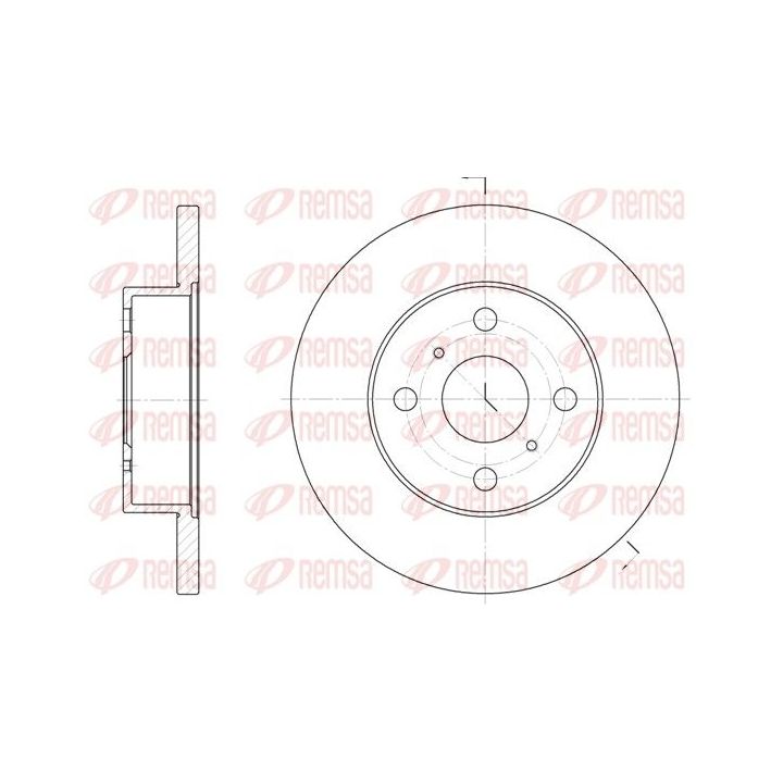 Stabdžių diskas REMSA 6114.00
