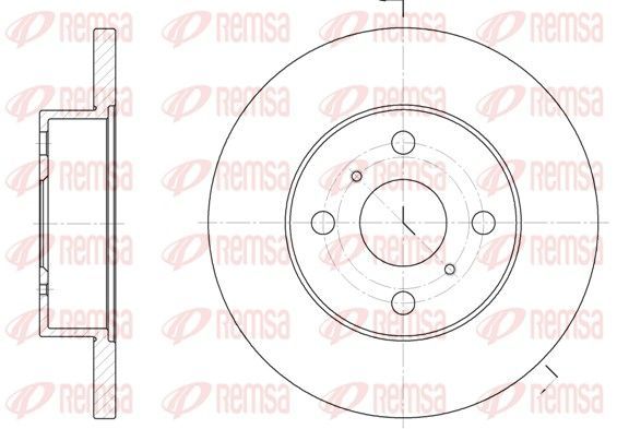 Stabdžių diskas REMSA 6114.00