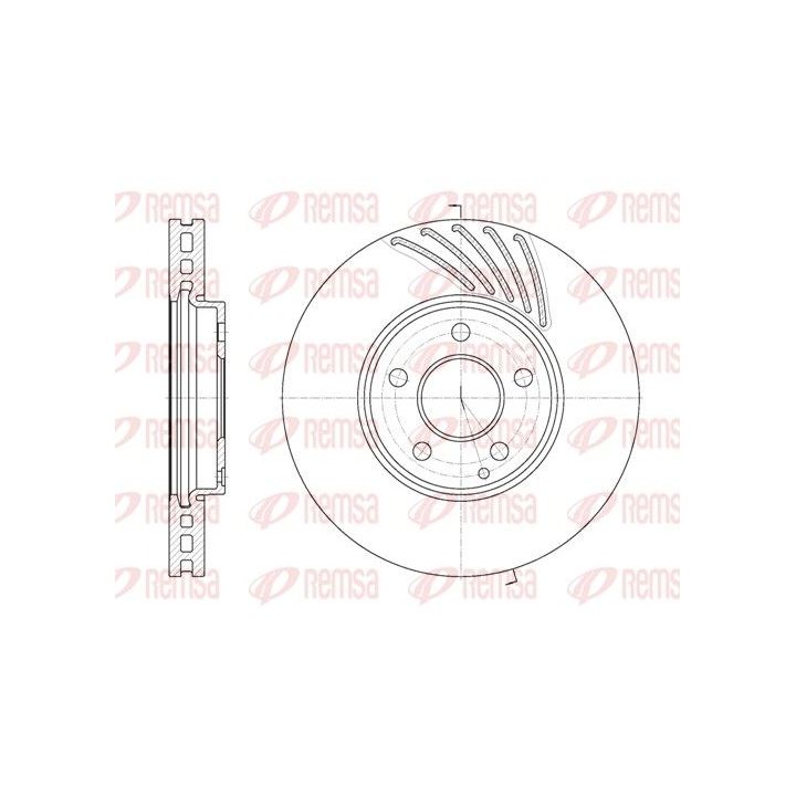 Stabdžių diskas REMSA 61140.10