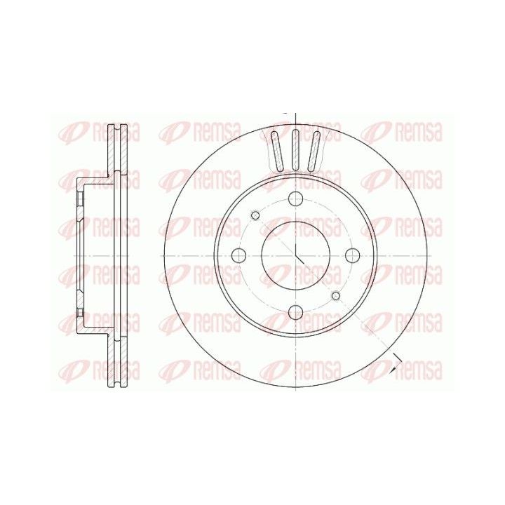 Stabdžių diskas REMSA 61148.10