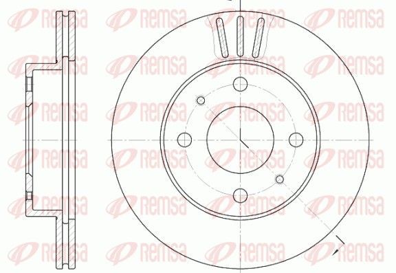 Stabdžių diskas REMSA 61148.10