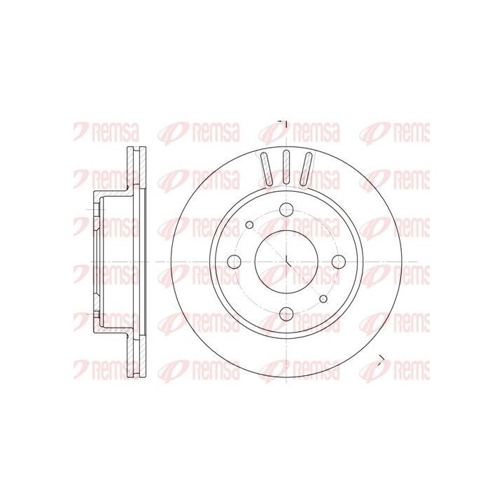 Stabdžių diskas REMSA 61150.10