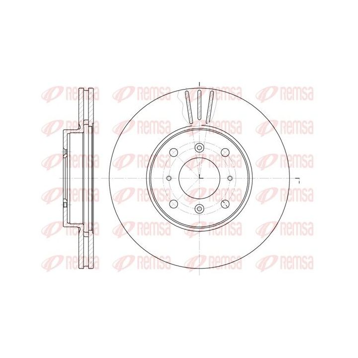 Stabdžių diskas REMSA 61153.10