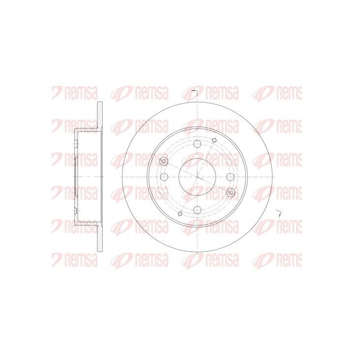 Stabdžių diskas REMSA 61156.00