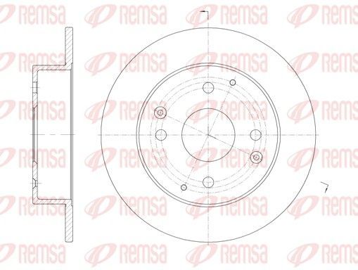 Stabdžių diskas REMSA 61156.00