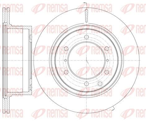 Stabdžių diskas REMSA 61159.10