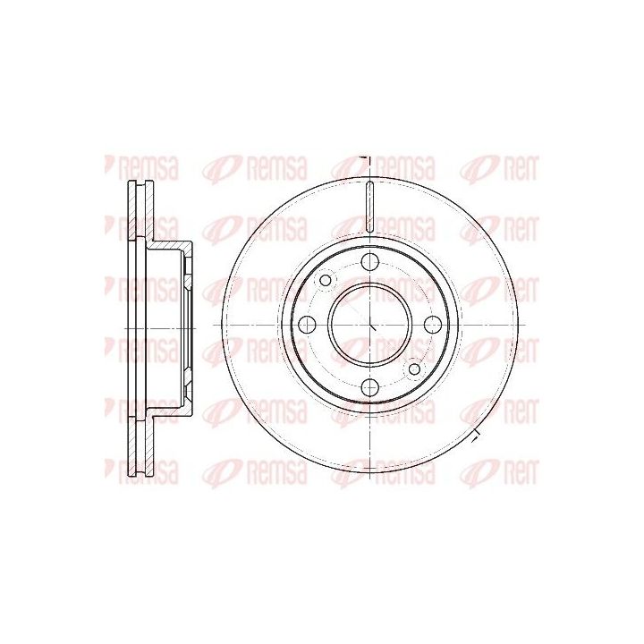 Stabdžių diskas REMSA 61162.10