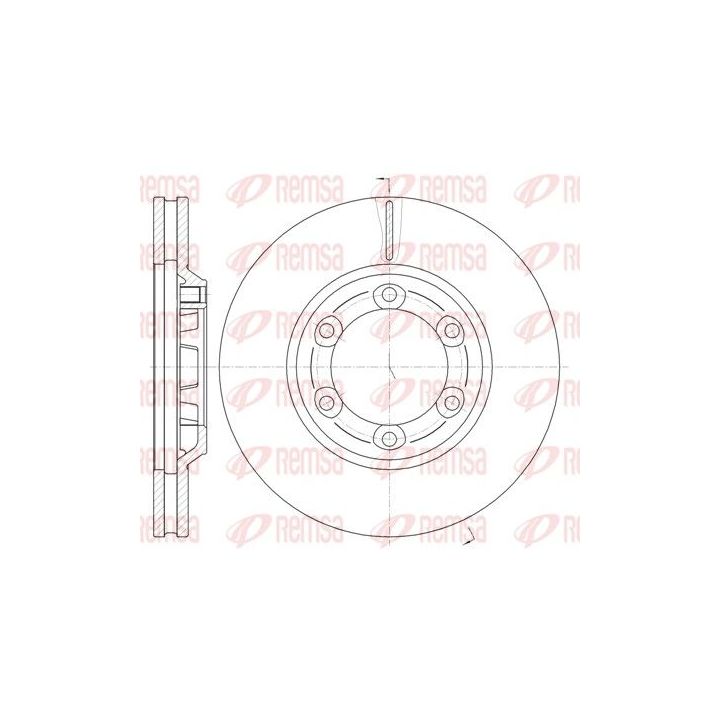 Stabdžių diskas REMSA 61163.10