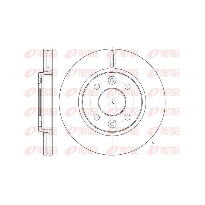 Stabdžių diskas REMSA 6117.10