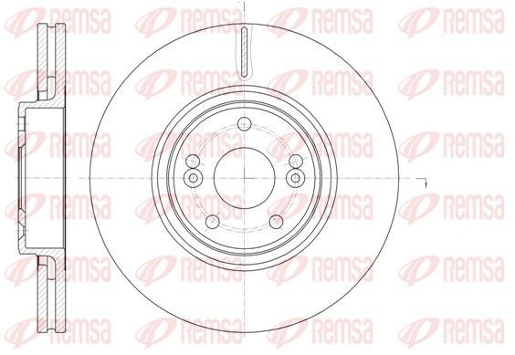 Stabdžių diskas REMSA 61171.10