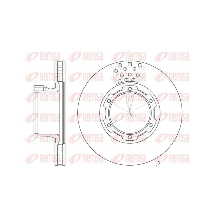 Stabdžių diskas REMSA 61177.10