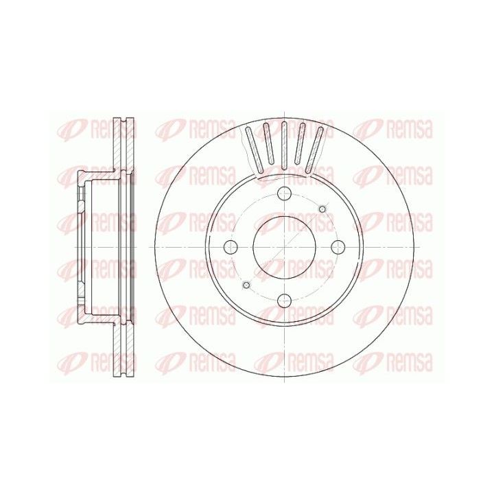 Stabdžių diskas REMSA 61178.10