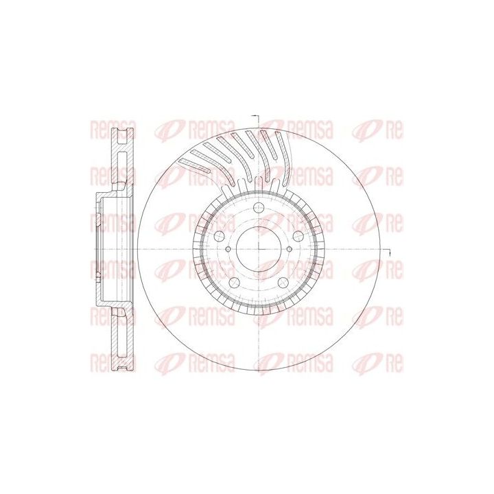 Stabdžių diskas REMSA 61179.10