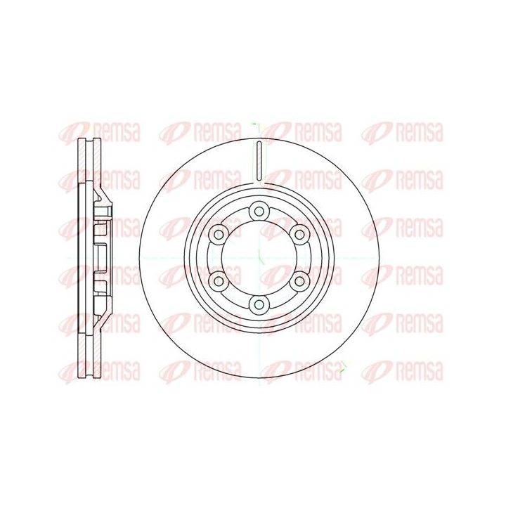 Stabdžių diskas REMSA 61193.10