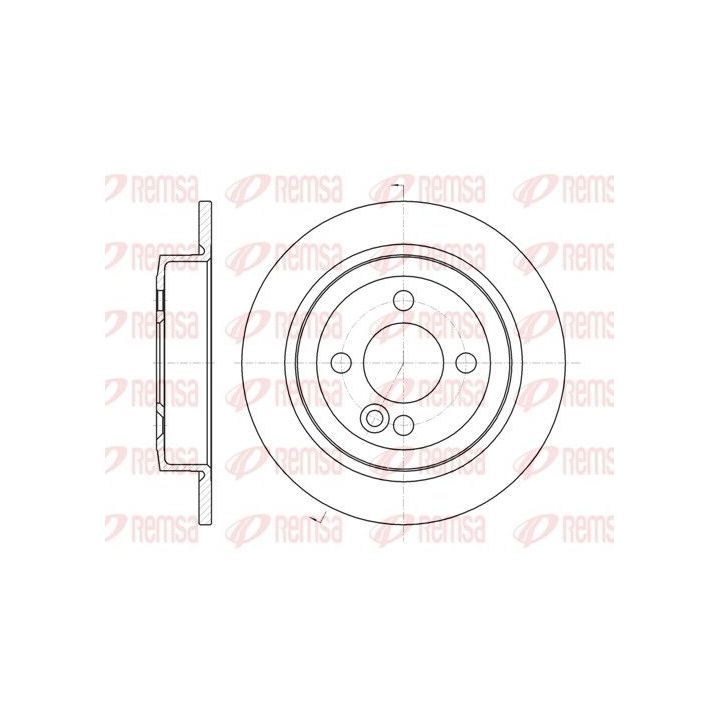 Stabdžių diskas REMSA 61195.00
