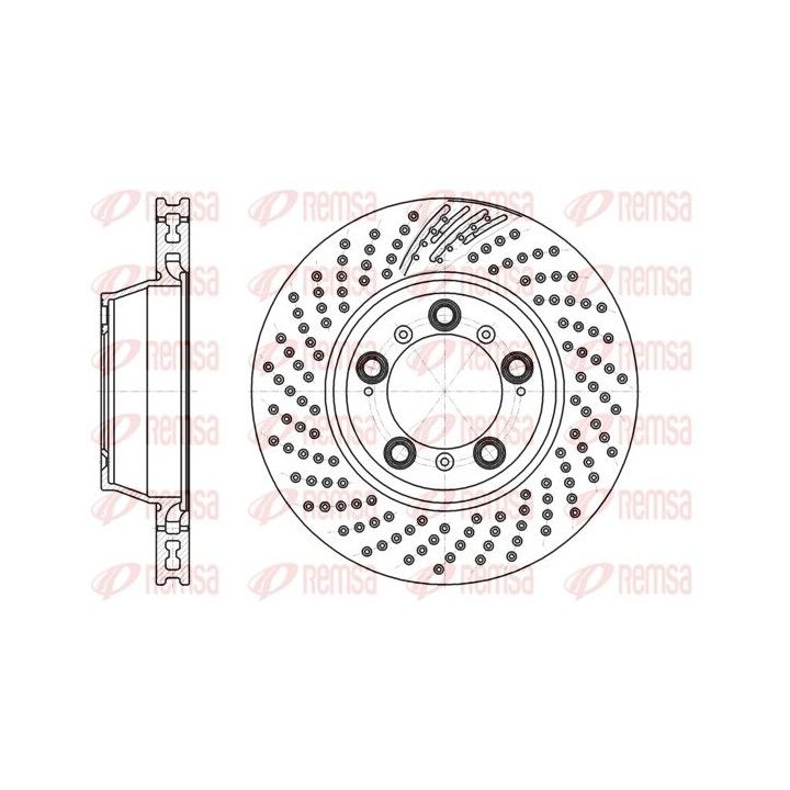 Stabdžių diskas REMSA 61198.10