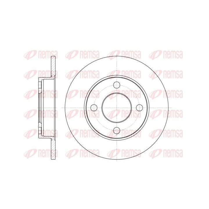 Stabdžių diskas REMSA 6120.00
